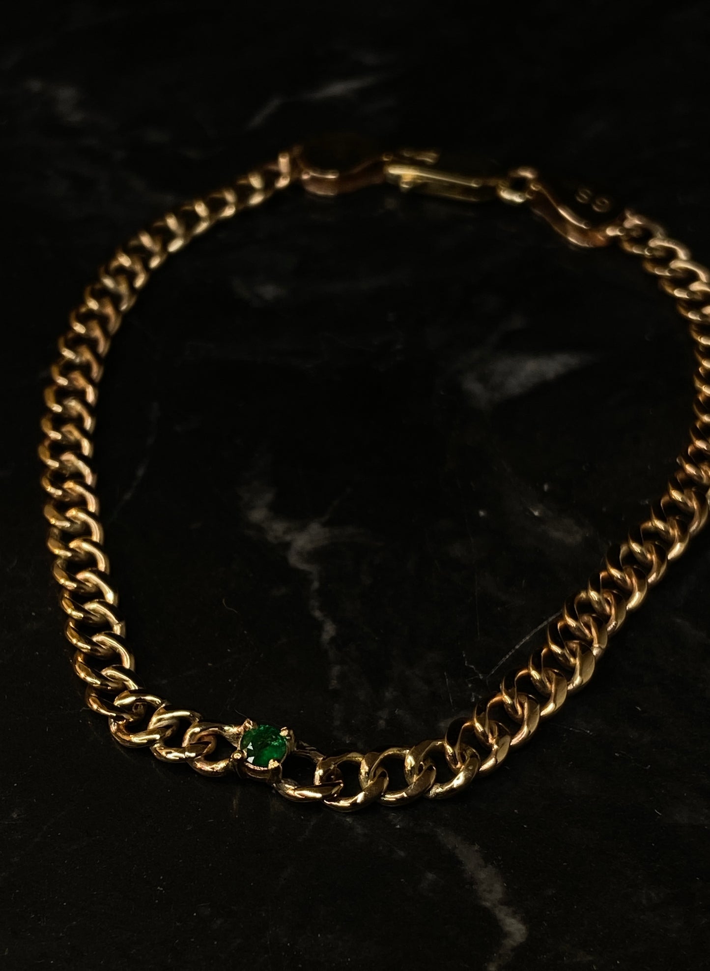 Goldarmband Smaragd