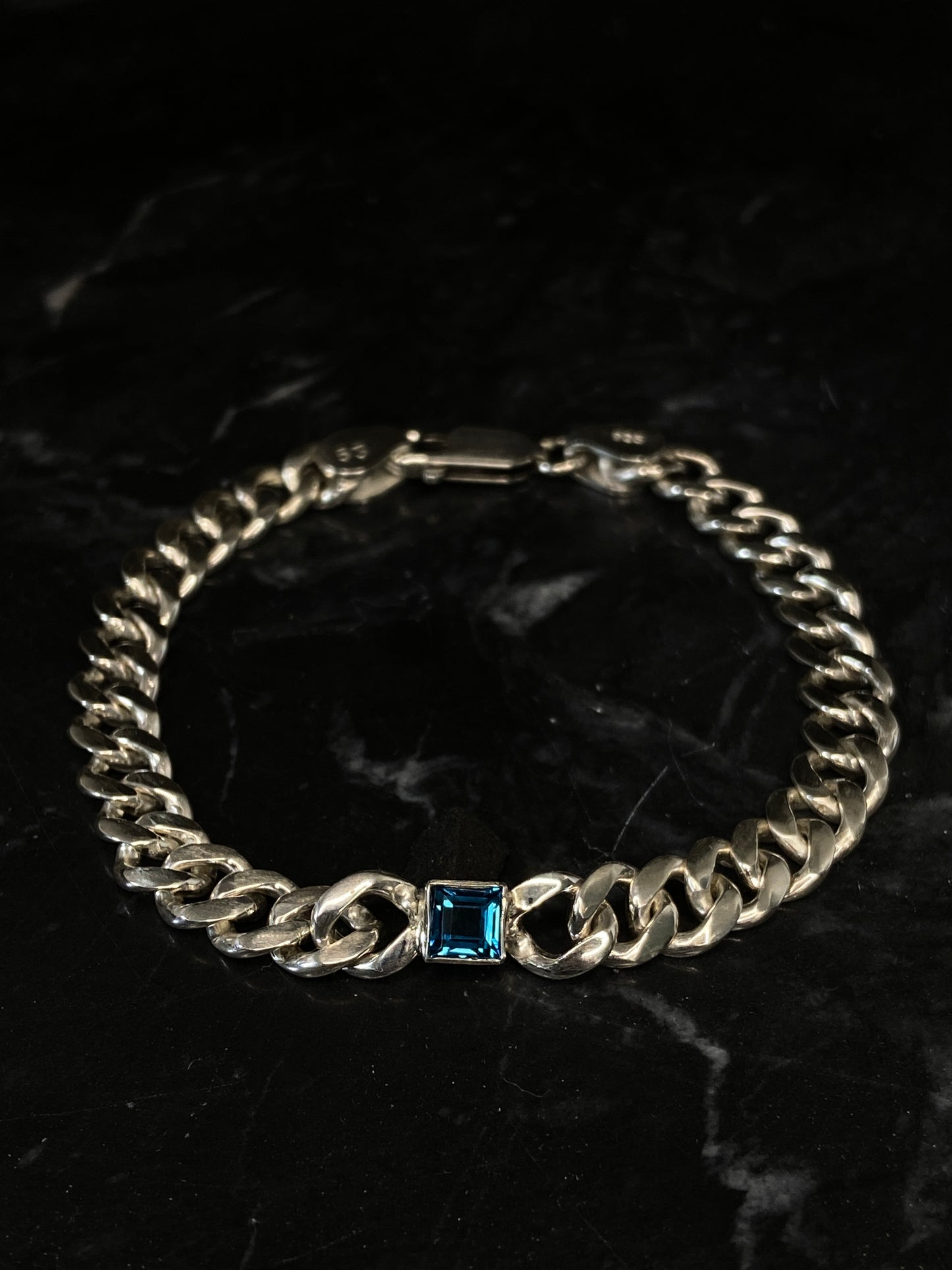 Silberarmband Topas