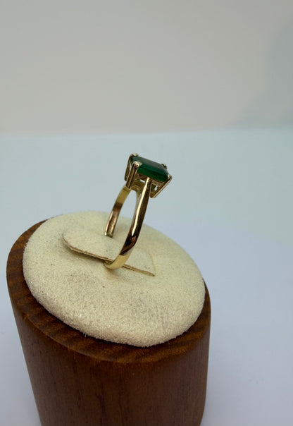 Goldring mit Smaragd