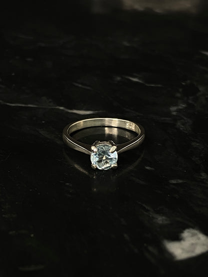 Silberring Sky Blue Topas