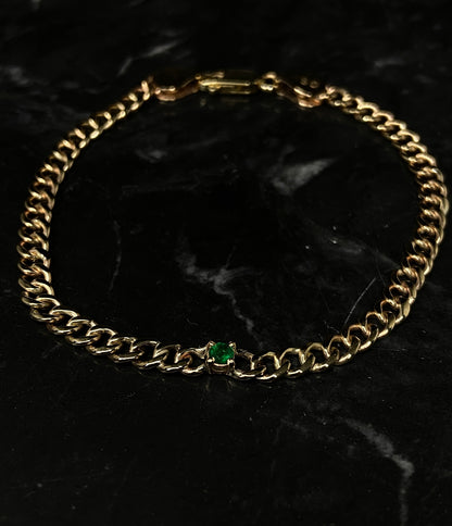 Goldarmband Smaragd
