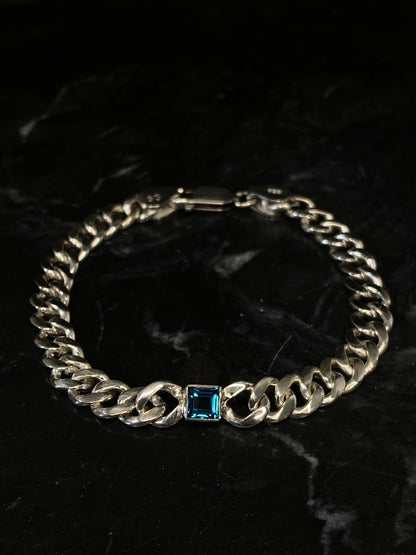 Silberarmband Topas